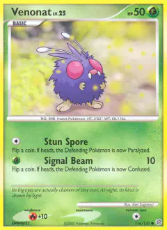 Venonat 116/132 Common card from Secret Wonders