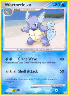 Wartortle 75/132 Uncommon card from Secret Wonders