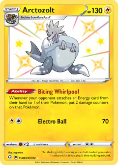 Arctozolt SV046/SV122 Rare Shiny card from Shining Fates