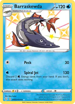 Barraskewda SV032/SV122 Rare Shiny card from Shining Fates