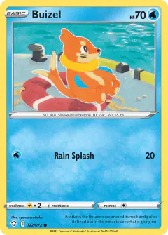 Buizel 022/072 Common card from Shining Fates