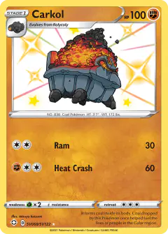 Carkol SV068/SV122 Rare Shiny card from Shining Fates