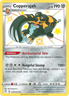 Copperajah SV091/SV122 Rare Shiny card from Shining Fates