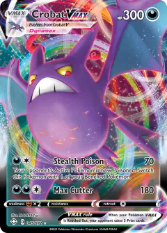Crobat VMAX 045/072 Rare Holo VMAX card from Shining Fates
