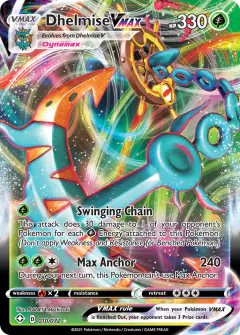 Dhelmise VMAX 010/072 Rare Holo VMAX card from Shining Fates