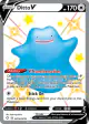 Ditto V SV118/SV122 Rare Holo V card from Shining Fates