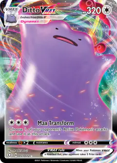 Ditto VMAX 051/072 Rare Holo VMAX card from Shining Fates