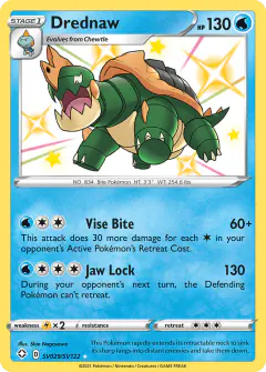 Drednaw SV029/SV122 Rare Shiny card from Shining Fates