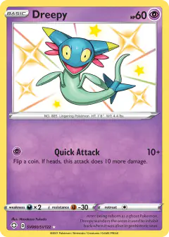 Dreepy SV060/SV122 Rare Shiny card from Shining Fates