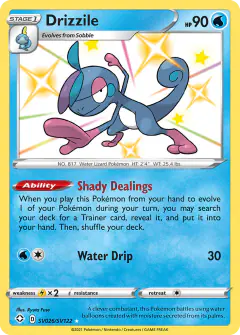 Drizzile SV026/SV122 Rare Shiny card from Shining Fates