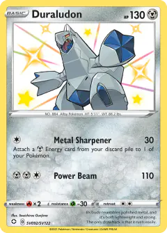 Duraludon SV092/SV122 Rare Shiny card from Shining Fates