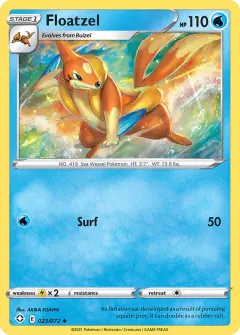 Floatzel 023/072 Uncommon card from Shining Fates