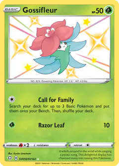 Gossifleur SV010/SV122 Rare Shiny card from Shining Fates