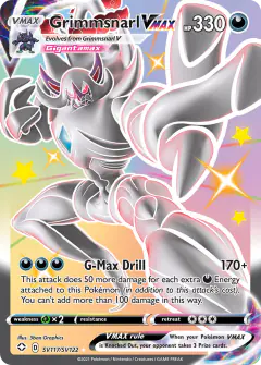 Grimmsnarl VMAX SV117/SV122 Rare Holo VMAX card from Shining Fates