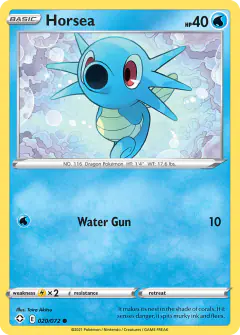 Horsea 020/072 Common card from Shining Fates