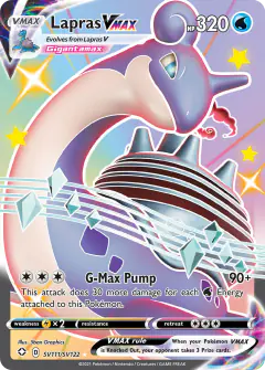 Lapras VMAX SV111/SV122 Rare Holo VMAX card from Shining Fates