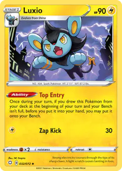 Luxio 032/072 Uncommon card from Shining Fates