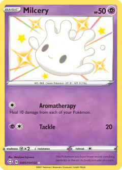 Milcery SV057/SV122 Rare Shiny card from Shining Fates