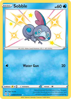 Sobble SV025/SV122 Rare Shiny card from Shining Fates