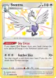 Swanna SV096/SV122 Rare Shiny card from Shining Fates
