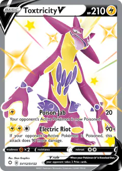 Toxtricity V SV112/SV122 Rare Holo V card from Shining Fates