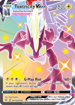 Toxtricity VMAX SV113/SV122 Rare Holo VMAX card from Shining Fates