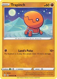 Trapinch 040/072 Common card from Shining Fates