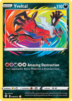 Yveltal 046/072 Amazing Rare card from Shining Fates