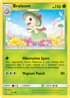 Breloom 5/73 Common card from Shining Legends
