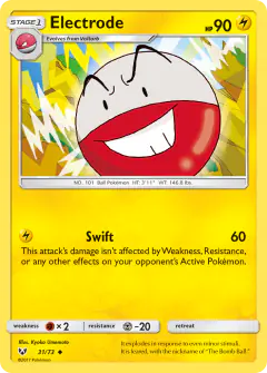 Electrode 31/73 Uncommon card from Shining Legends