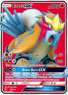 Entei-GX 71/73 Rare Ultra card from Shining Legends