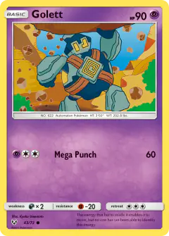 Golett 43/73 Common card from Shining Legends