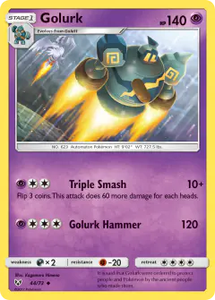 Golurk 44/73 Uncommon card from Shining Legends