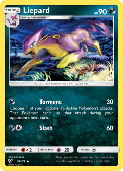 Liepard 49/73 Uncommon card from Shining Legends