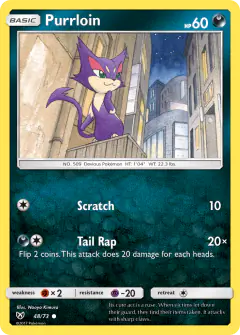 Purrloin 48/73 Common card from Shining Legends