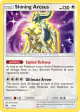 Shining Arceus 57/73 Rare Shining card from Shining Legends