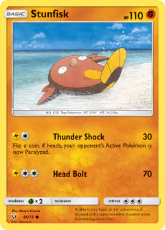 Stunfisk 46/73 Common card from Shining Legends