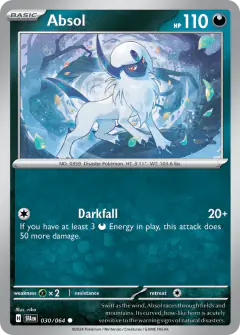 Absol 030/064 Common card from Shrouded Fable