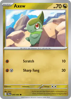 Axew 044/064 Common card from Shrouded Fable
