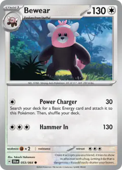 Bewear 053/064 Common card from Shrouded Fable