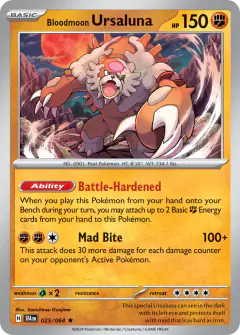 Bloodmoon Ursaluna 025/064 Rare card from Shrouded Fable