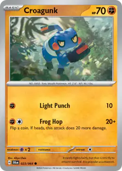 Croagunk 023/064 Common card from Shrouded Fable