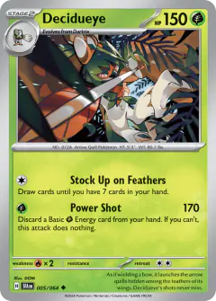 Decidueye 005/064 Uncommon card from Shrouded Fable