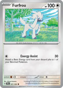 Furfrou 051/064 Common card from Shrouded Fable