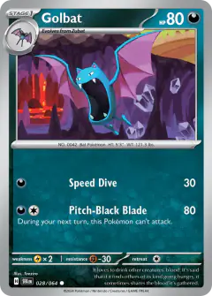 Golbat 028/064 Common card from Shrouded Fable