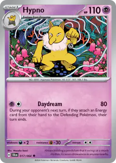 Hypno 017/064 Uncommon card from Shrouded Fable