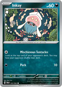 Inkay 033/064 Common card from Shrouded Fable