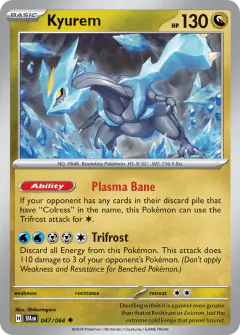 Kyurem 047/064 Uncommon card from Shrouded Fable