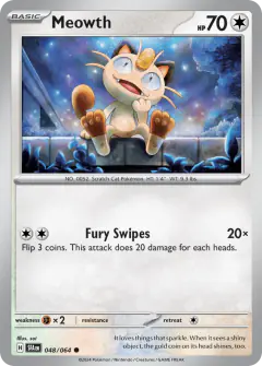 Meowth 048/064 Common card from Shrouded Fable