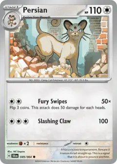 Persian 049/064 Common card from Shrouded Fable